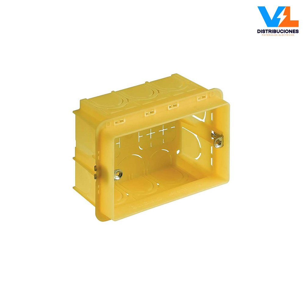 Cajas de Empotrar de 3 Módulos