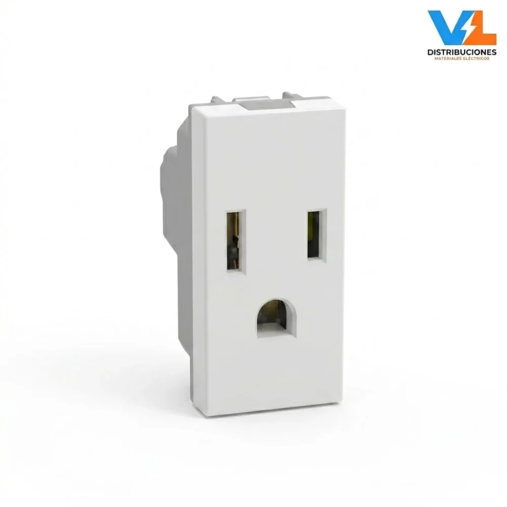Toma Americano US C/T 15A Matix Go 1 Mod Blanco